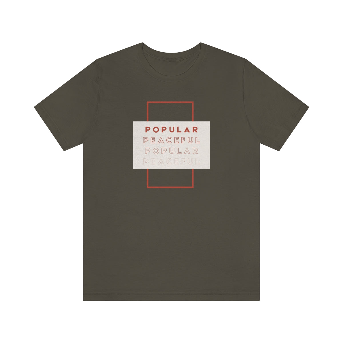 Popular/Peaceful Jersey Short Sleeve Tee