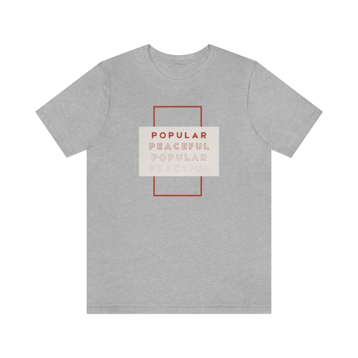 Popular/Peaceful Jersey Short Sleeve Tee