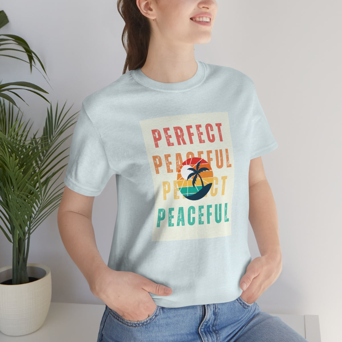 Perfect/Peaceful Unisex Jersey Short Sleeve Tee