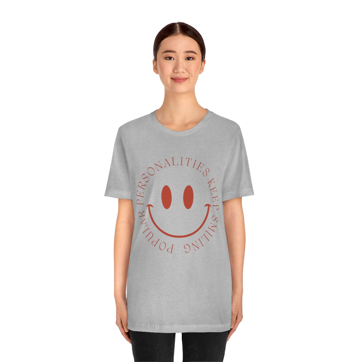 Keep Smiling Jersey Short Sleeve Tee