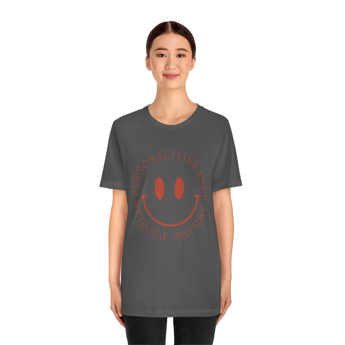 Keep Smiling Jersey Short Sleeve Tee