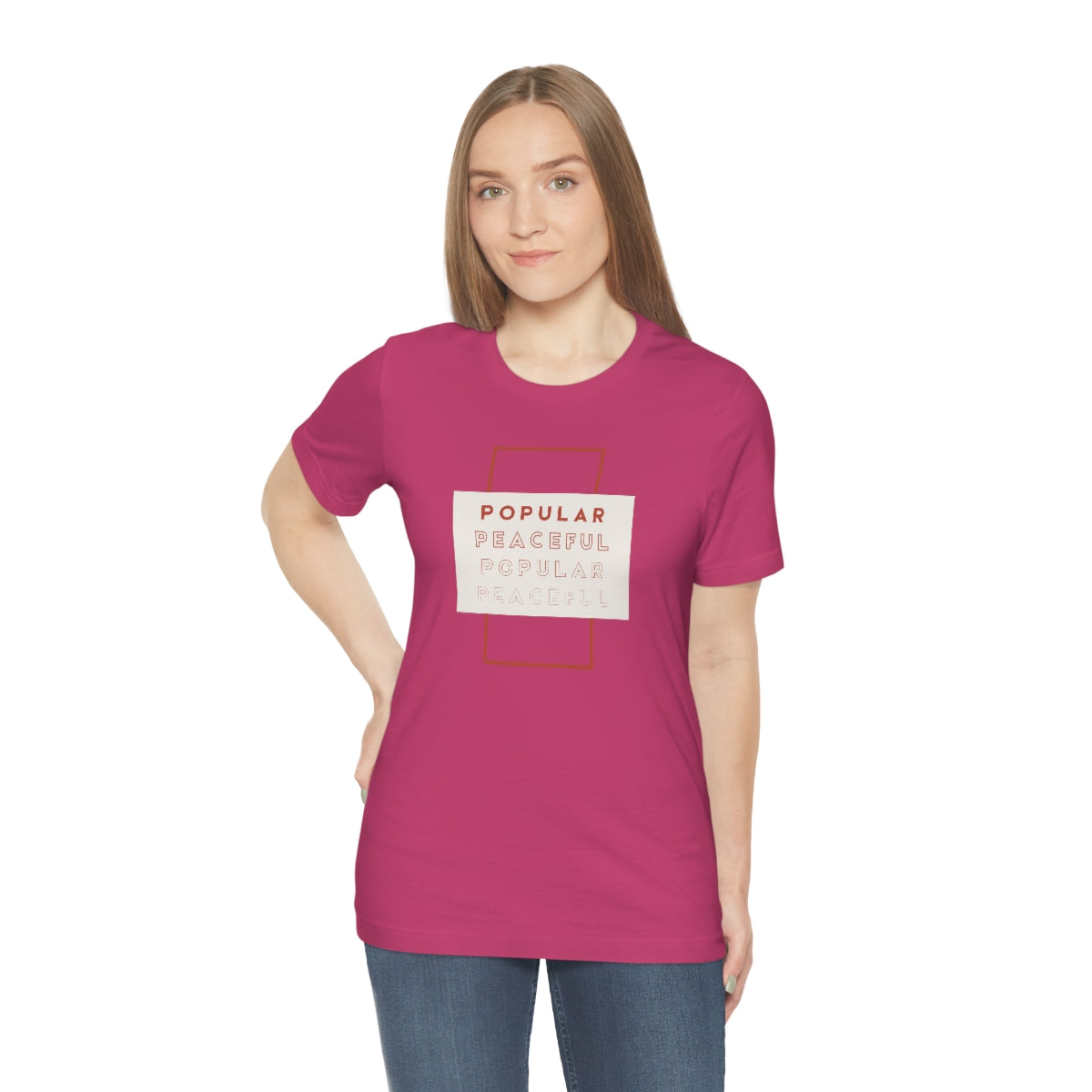 Popular/Peaceful Jersey Short Sleeve Tee