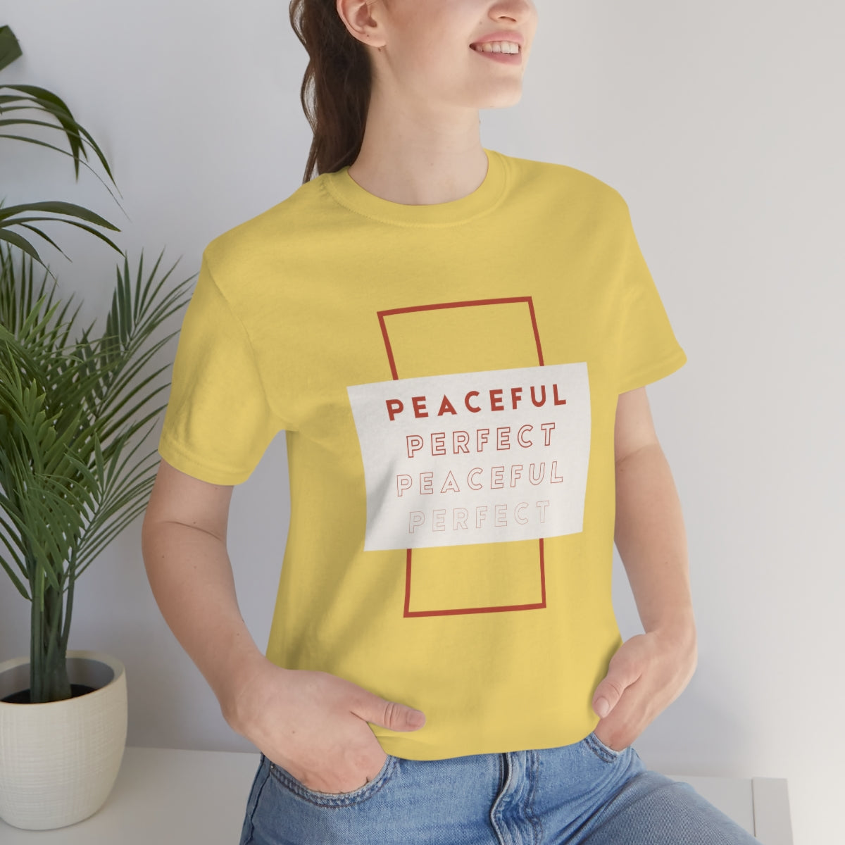 Peaceful/Perfect Jersey Short Sleeve Tee