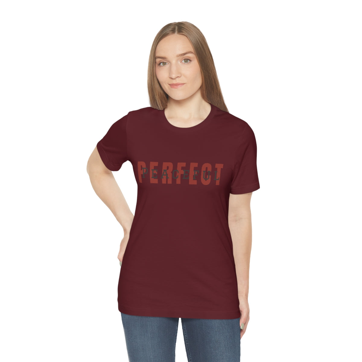 Perfect/Peaceful Logo Jersey Short Sleeve Tee