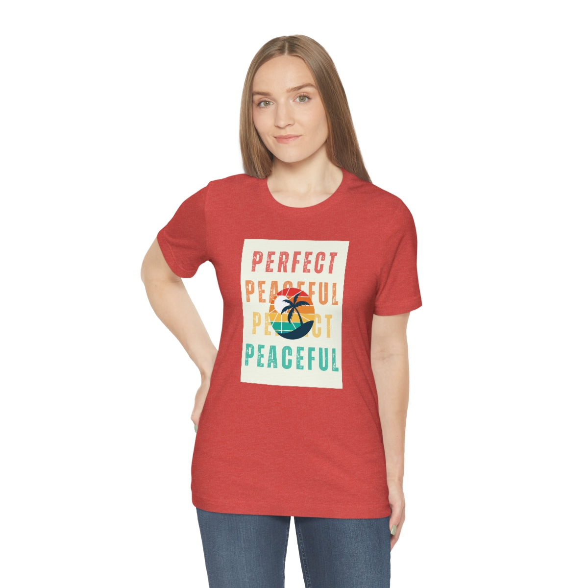 Perfect/Peaceful Unisex Jersey Short Sleeve Tee