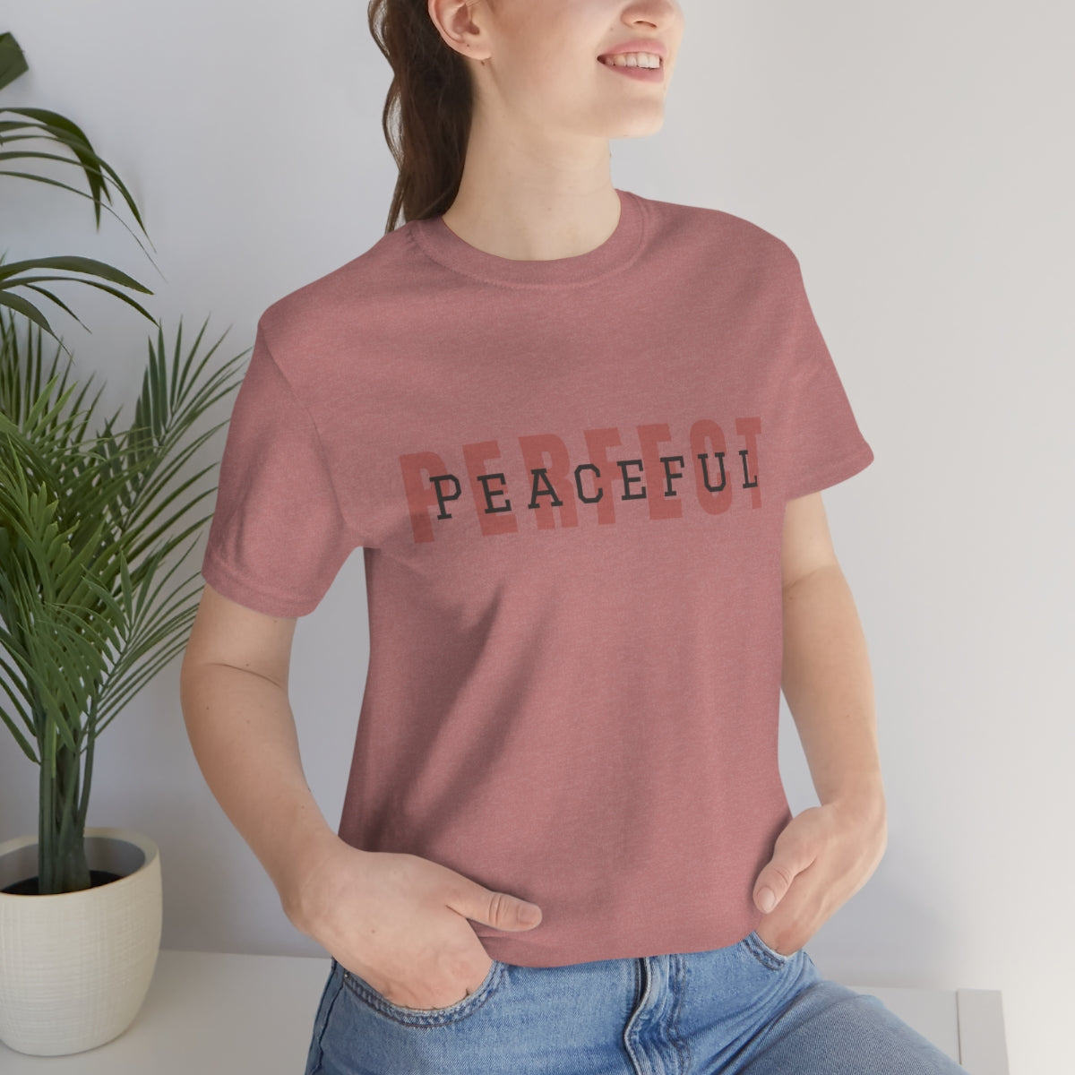 Perfect/Peaceful Logo Jersey Short Sleeve Tee