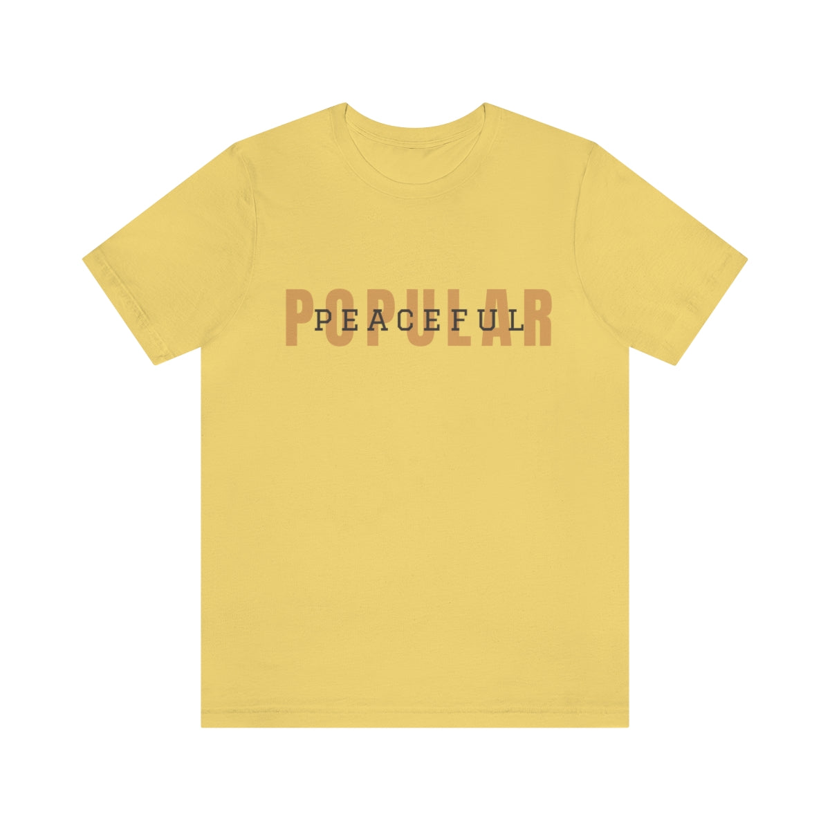Popular/Peaceful Logo Jersey Short Sleeve Tee