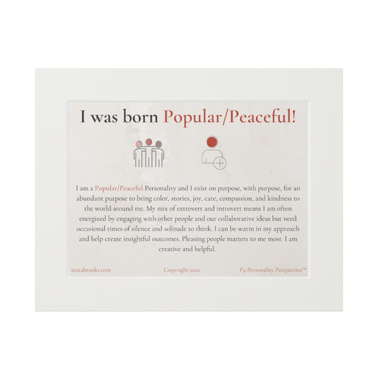 Popular/Peaceful Poster