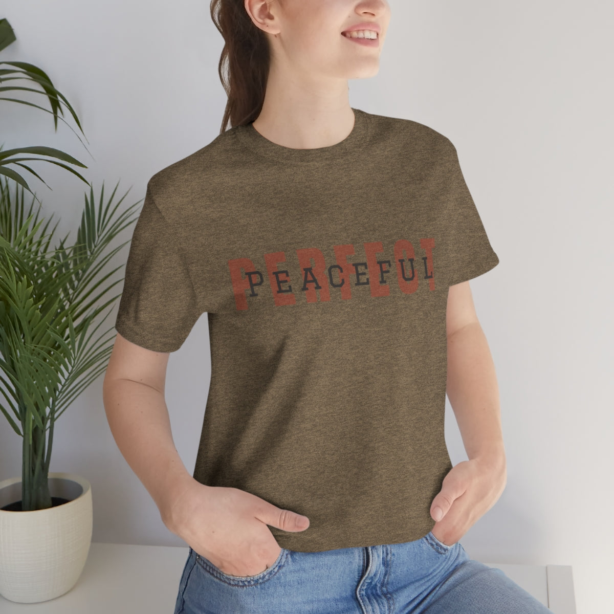 Perfect/Peaceful Logo Jersey Short Sleeve Tee