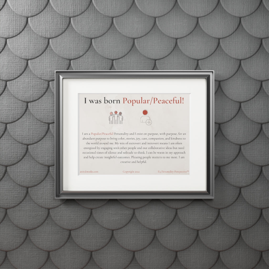 Popular/Peaceful Poster