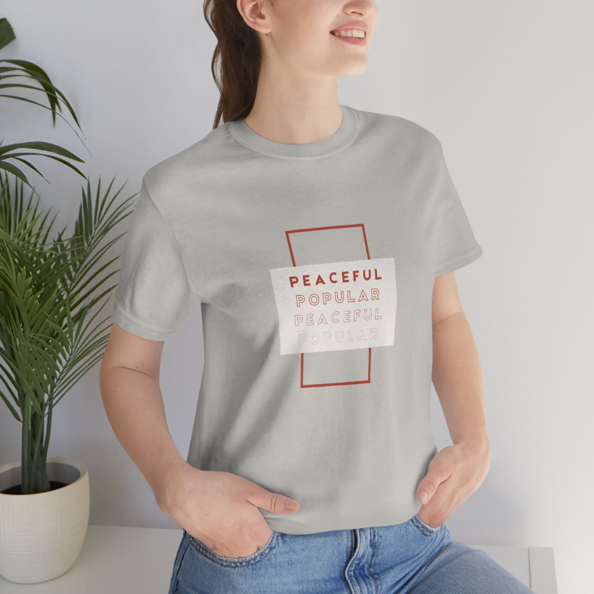 Peaceful/Popular Jersey Short Sleeve Tee