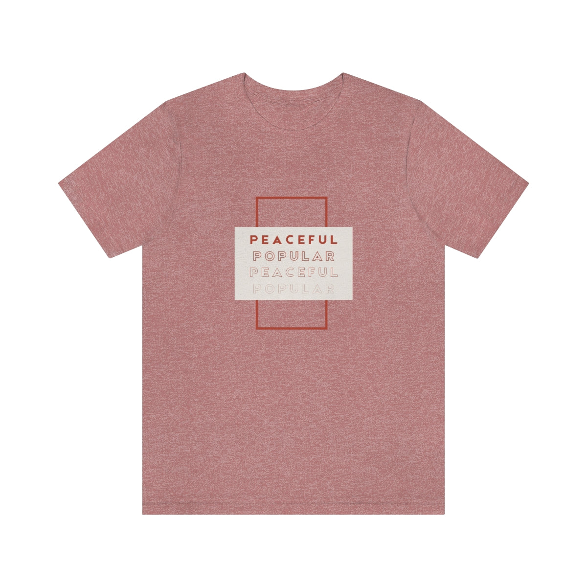 Peaceful/Popular Jersey Short Sleeve Tee