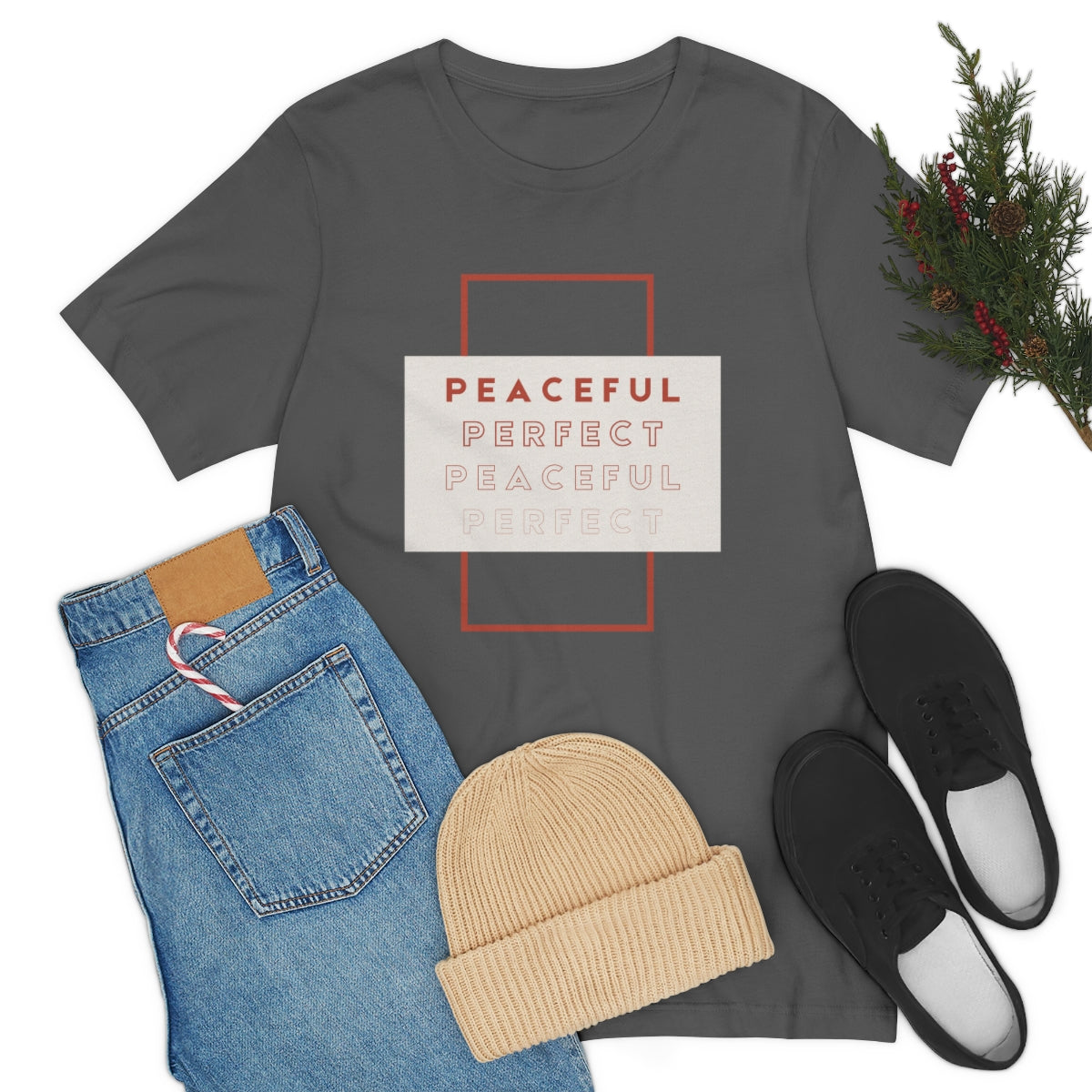 Peaceful/Perfect Jersey Short Sleeve Tee