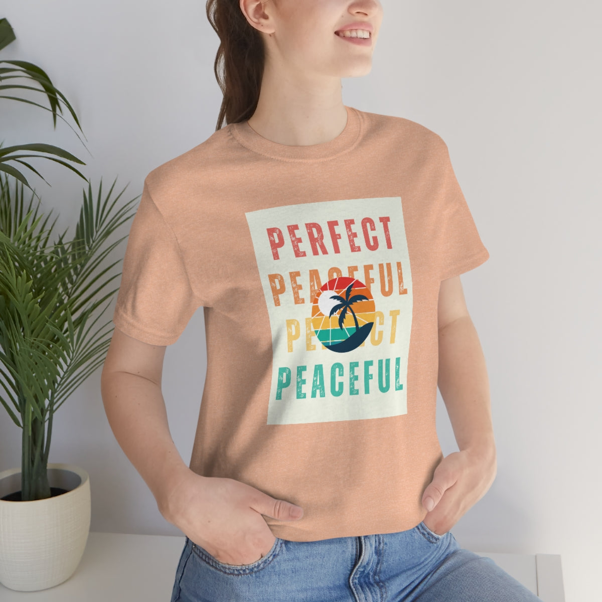 Perfect/Peaceful Unisex Jersey Short Sleeve Tee