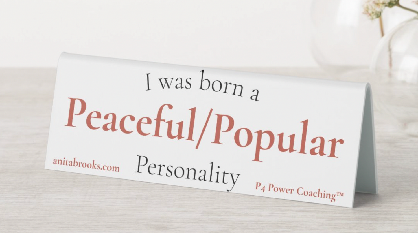 P4 Personality Perspective™ Desk Plaque