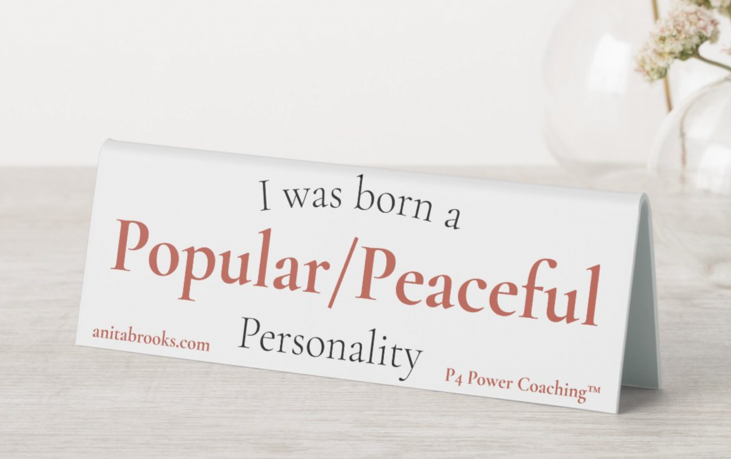 P4 Personality Perspective™ Desk Plaque