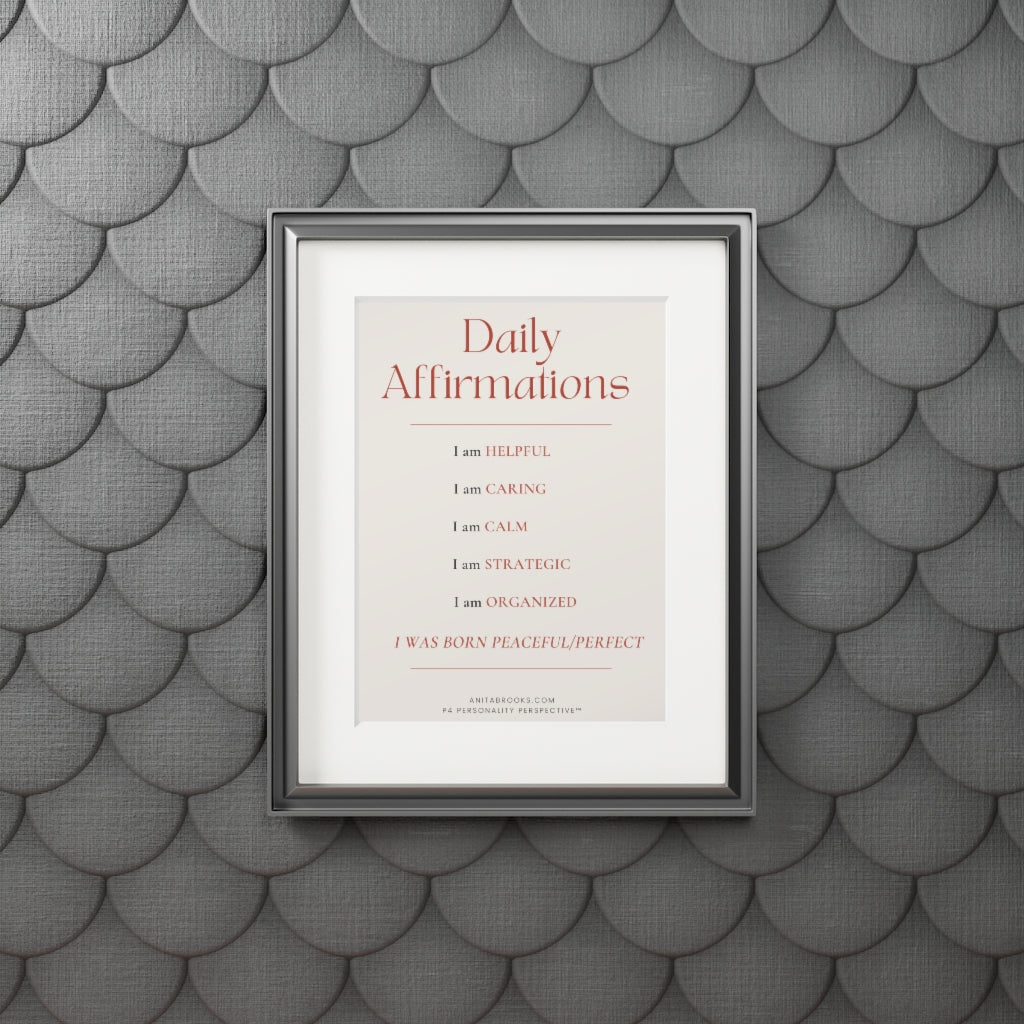 Daily Affirmations Poster