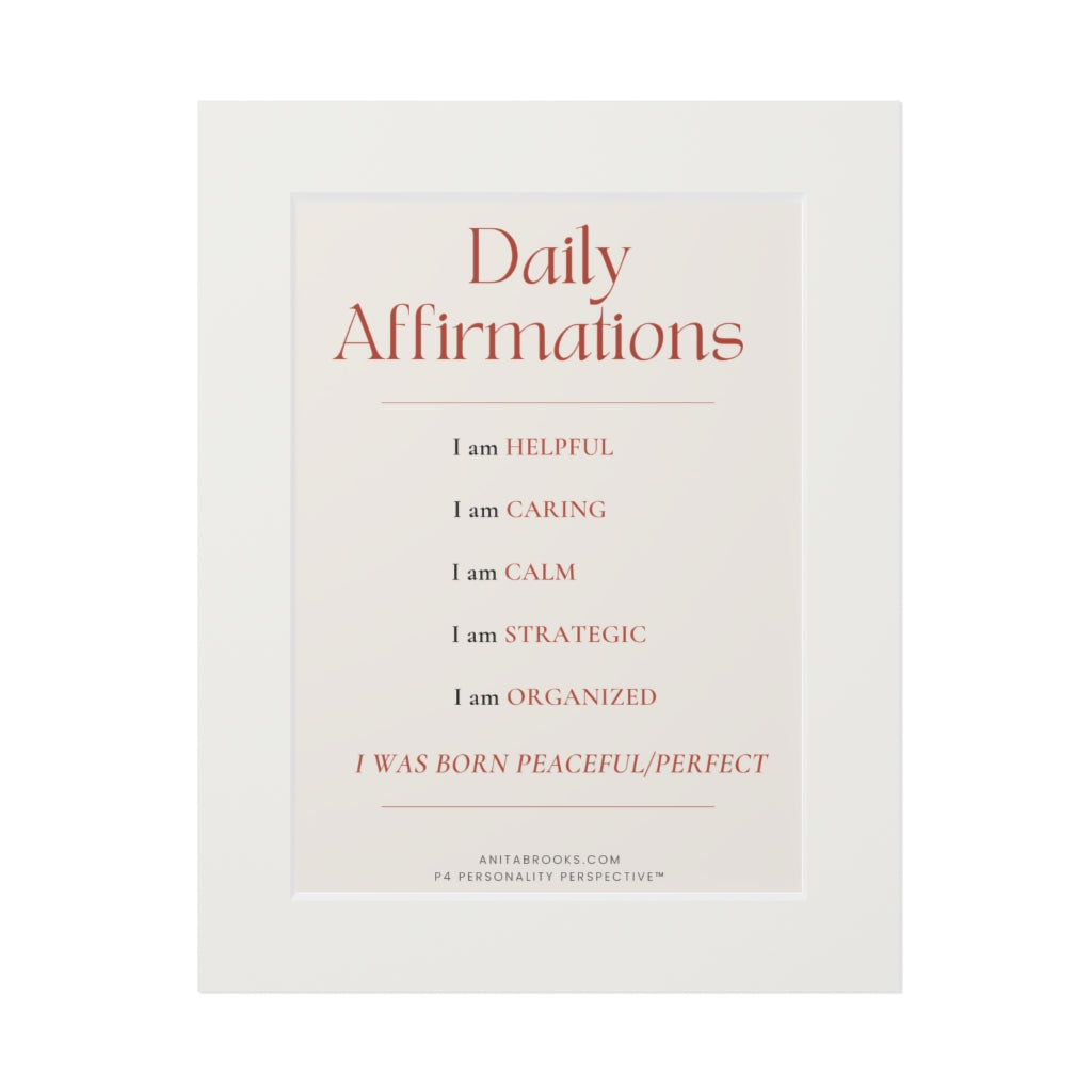 Daily Affirmations Poster