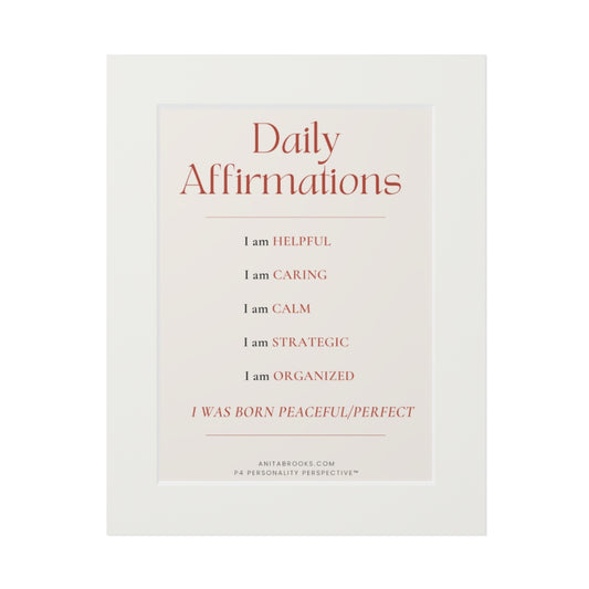 Daily Affirmations Poster